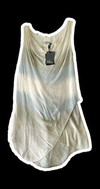 Baci Womens Silk shell Dress Size M/L Sheer Viscose Lined Sleeveless